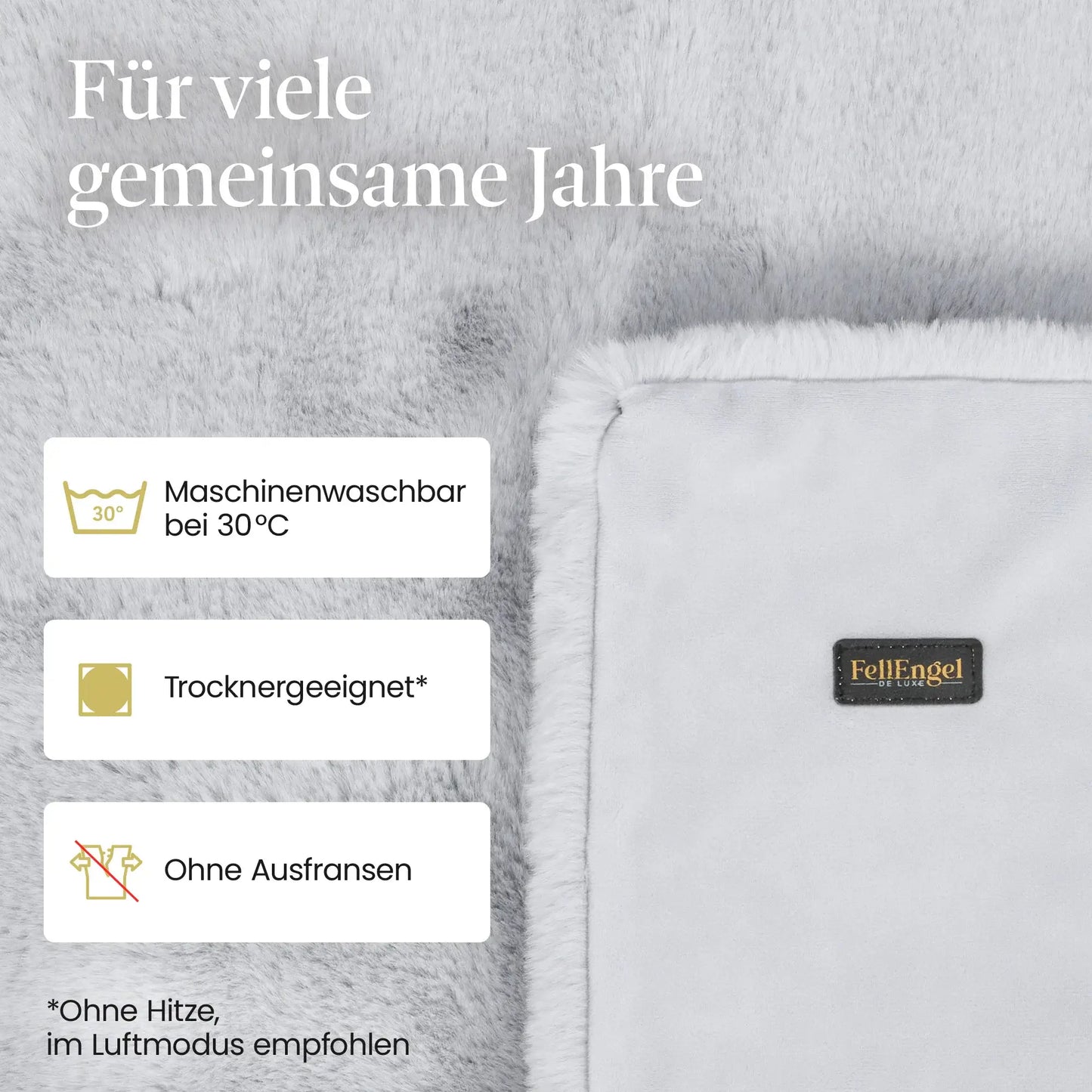 Webpelz Kuscheldecke (Cashmere Gray)