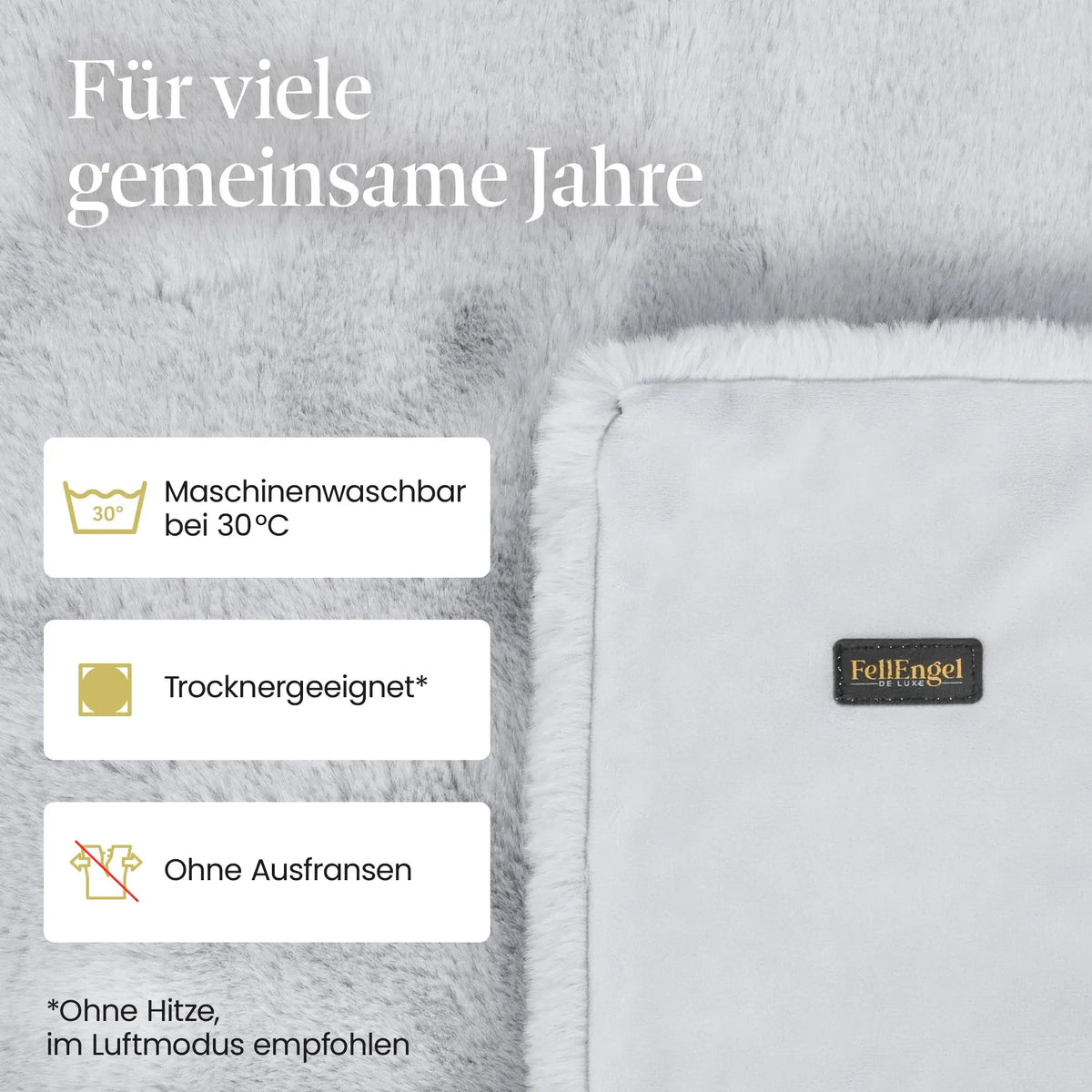 Webpelz Kuscheldecke (Cashmere Gray)