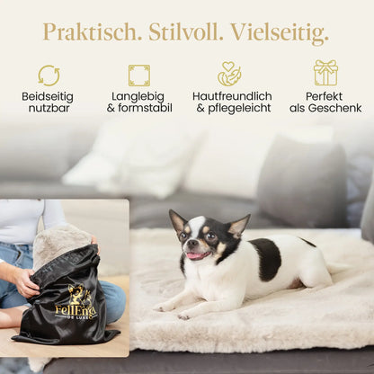 Webpelz Kuscheldecke (Cashmere Beige)