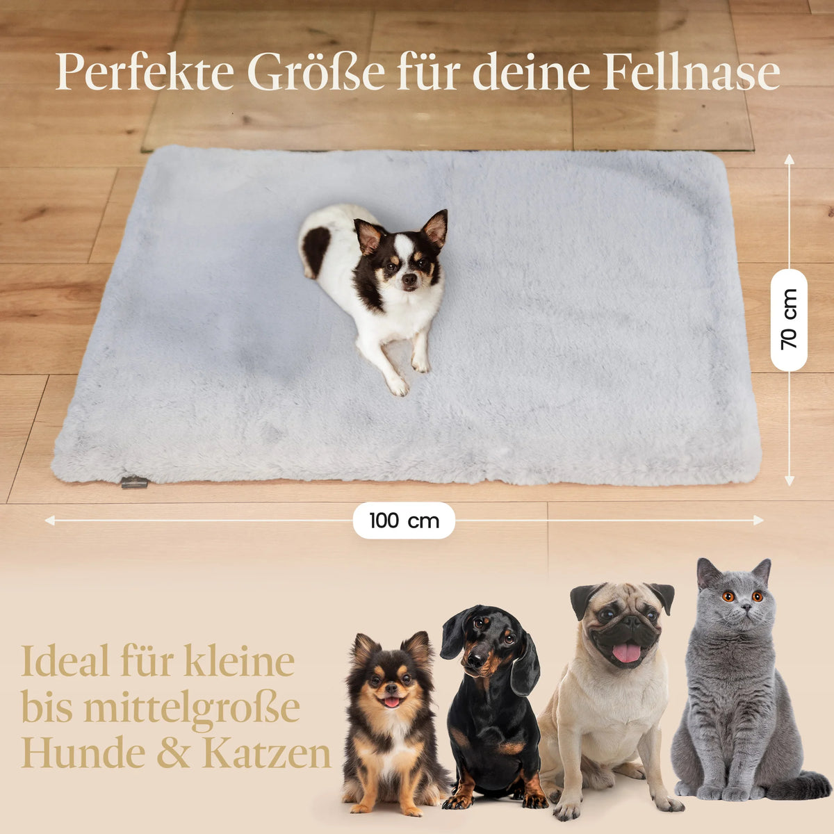 Webpelz Kuscheldecke (Cashmere Gray)